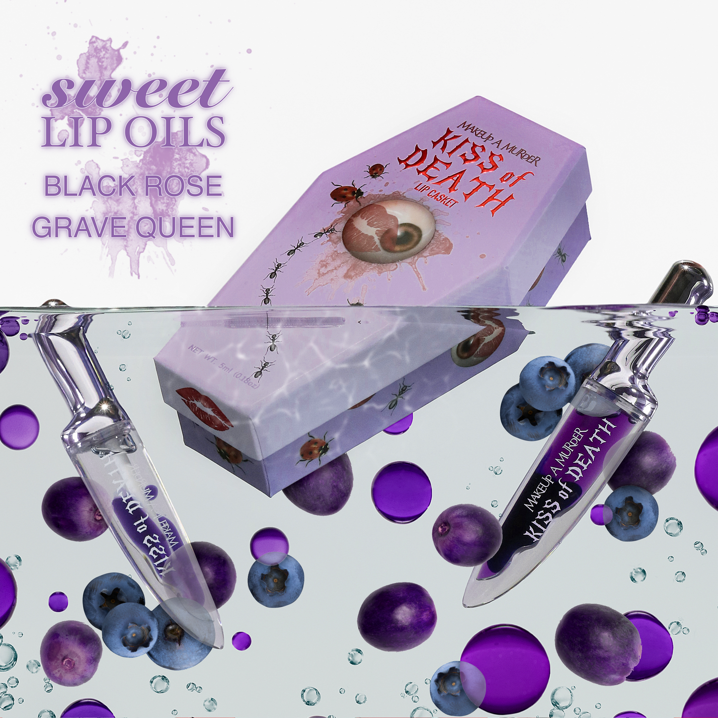 KISS of DEATH Lip Oils Full Collection