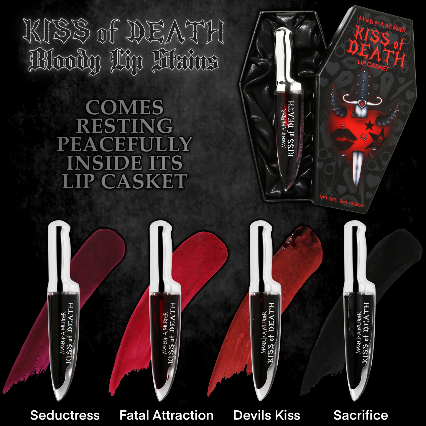 KISS of DEATH Bloody Lip Stains